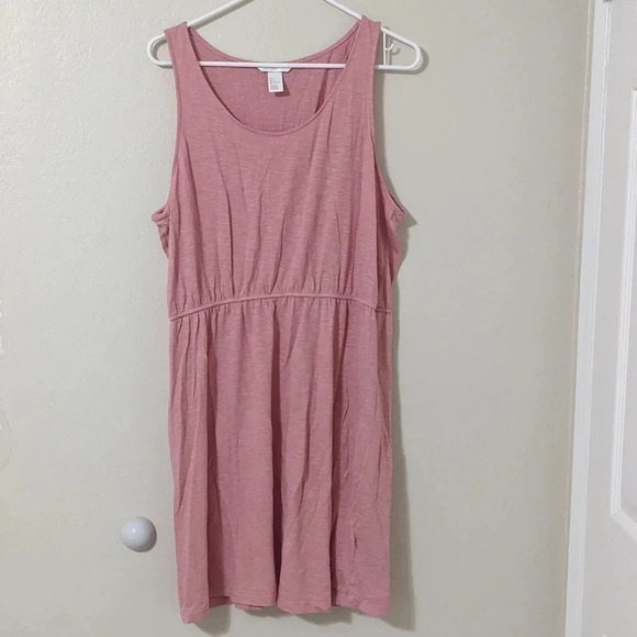 H&M Sleeveless Jersey Mini Dress, Color Pink Size Large - Picture 3 of 7